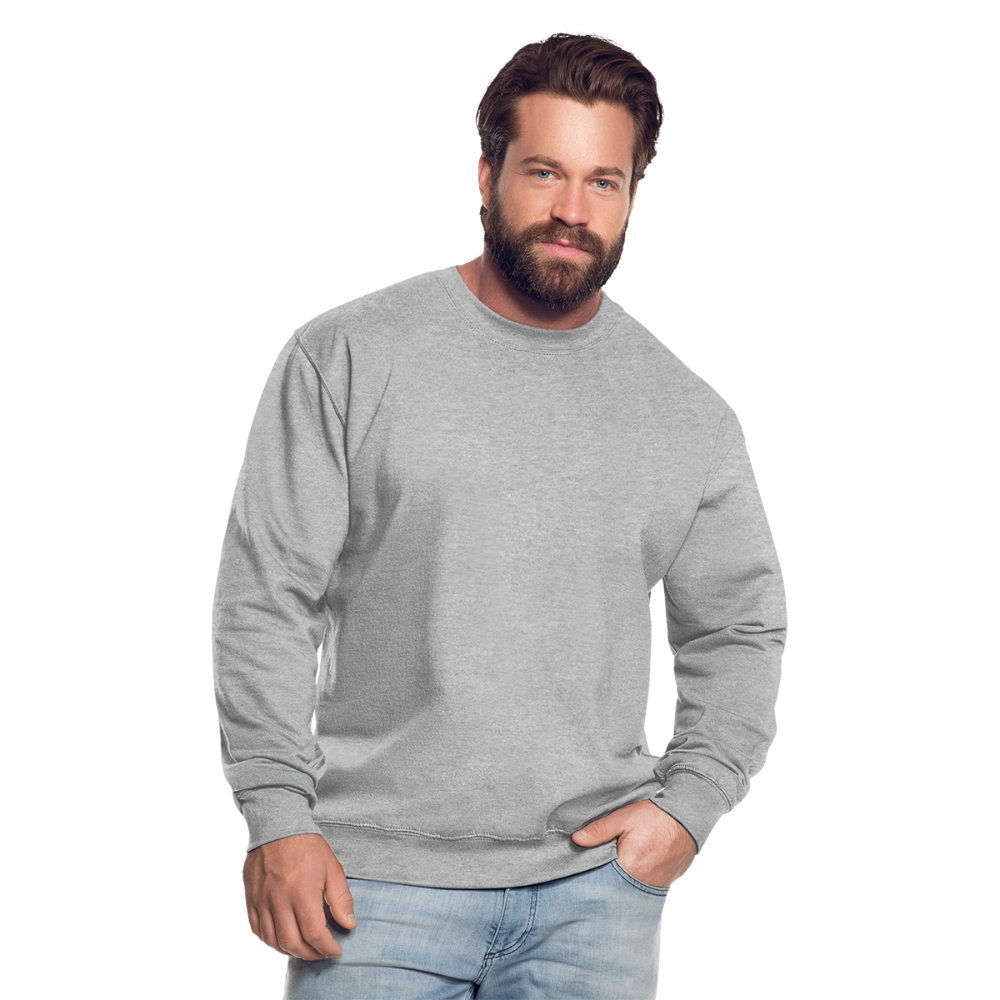 Unisex Pullover - Weißgrau meliert