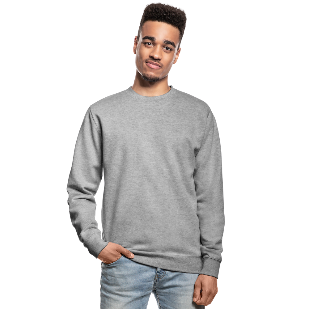 Unisex Pullover - Weißgrau meliert