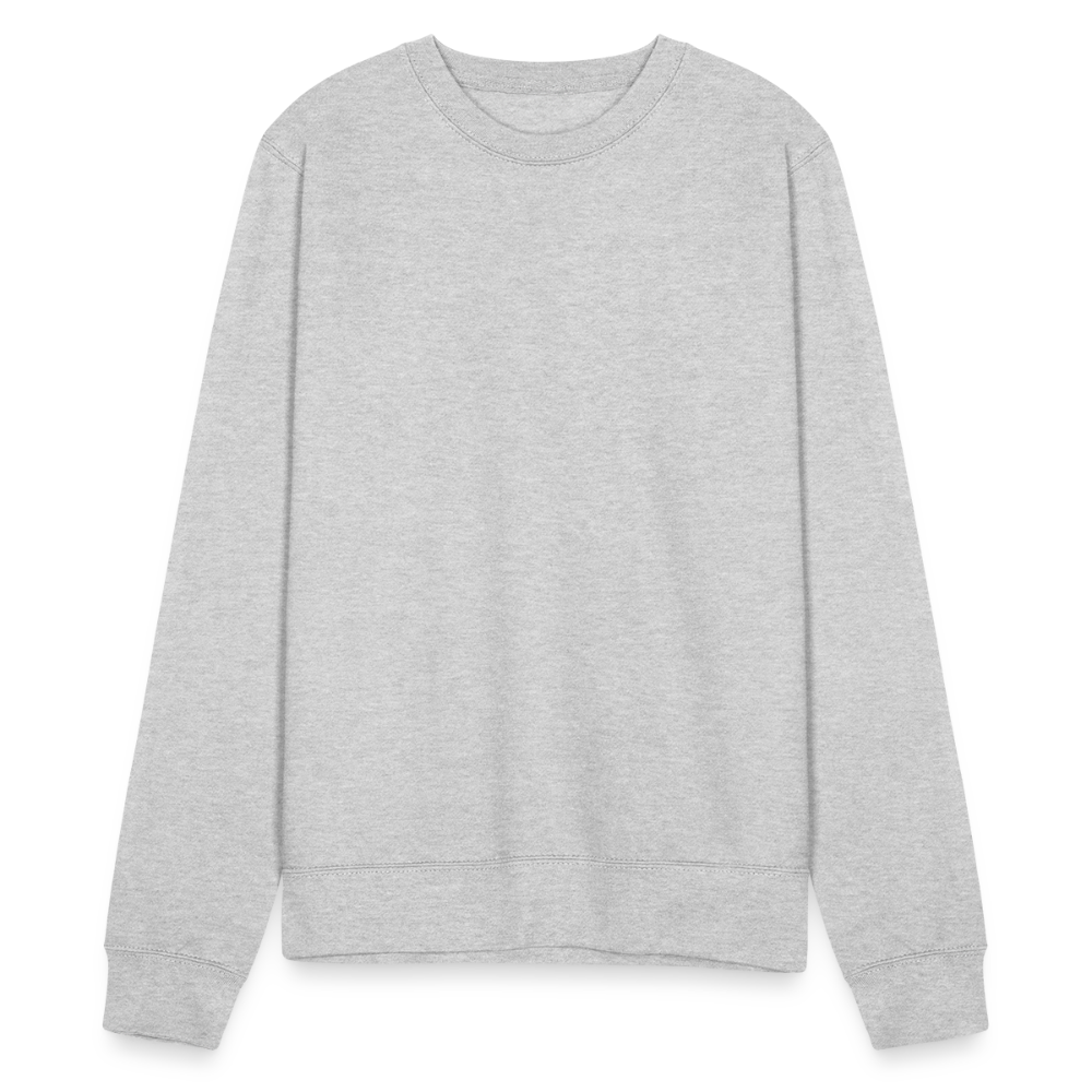 Unisex Pullover - Weißgrau meliert