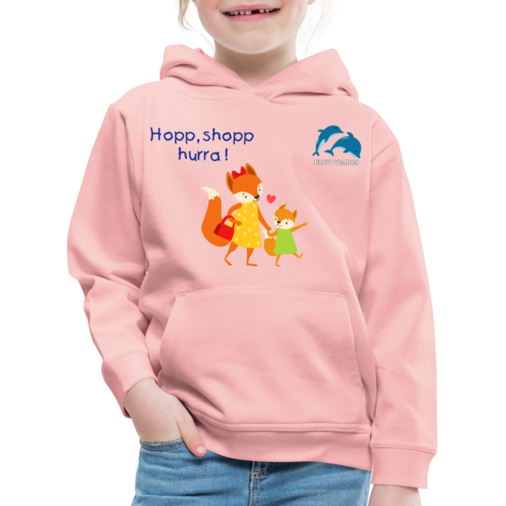 BLUU POMBOO Kinder Premium Hoodie - Kristallrosa