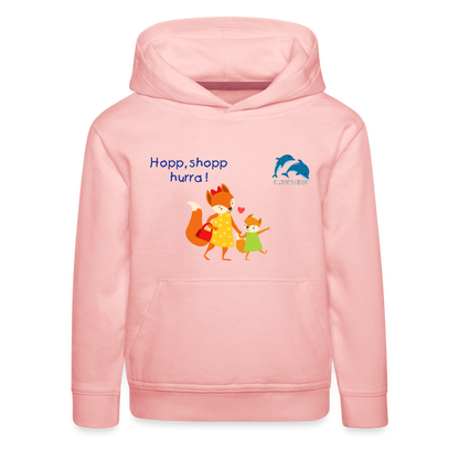 BLUU POMBOO Kinder Premium Hoodie - Kristallrosa