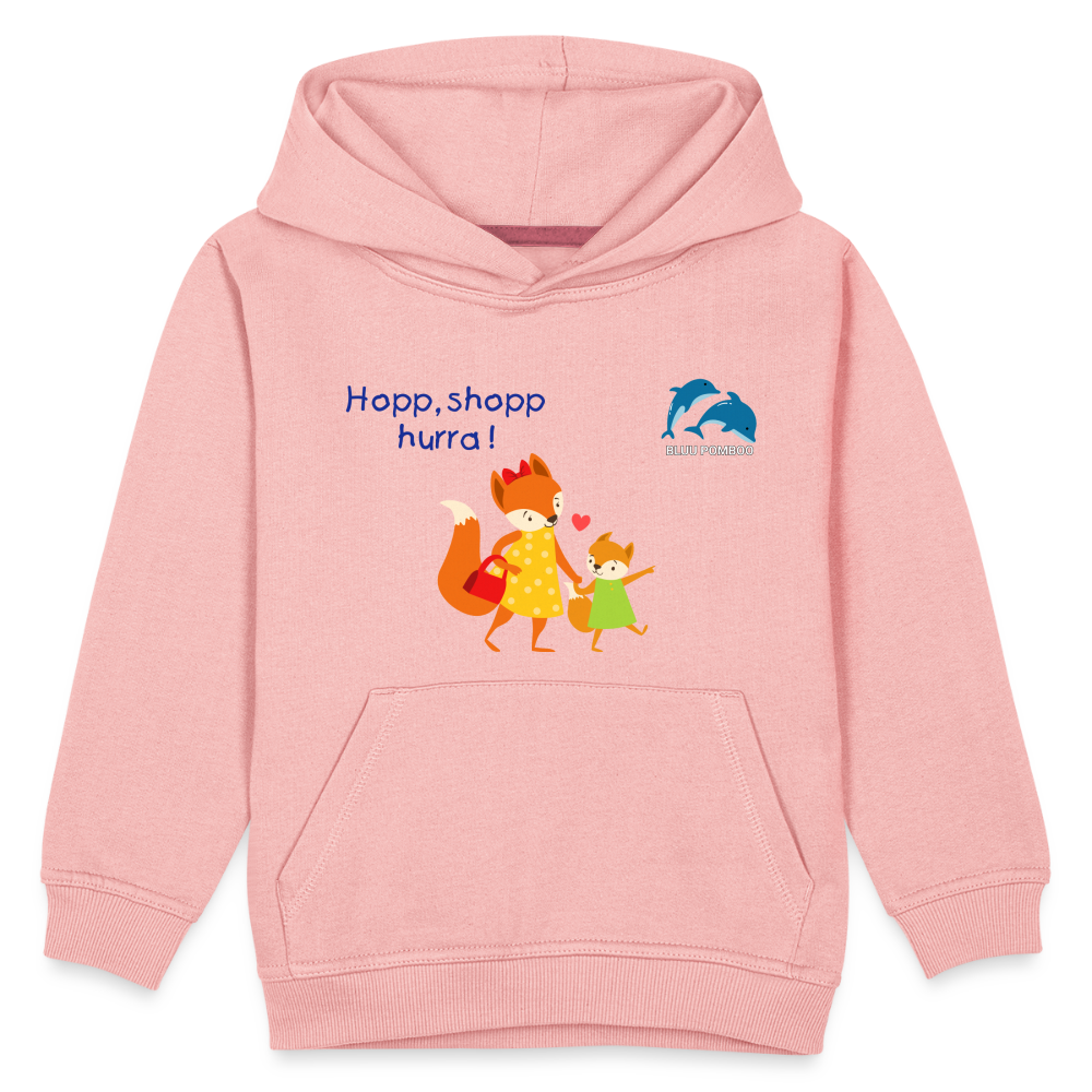 BLUU POMBOO Kinder Premium Hoodie - Kristallrosa