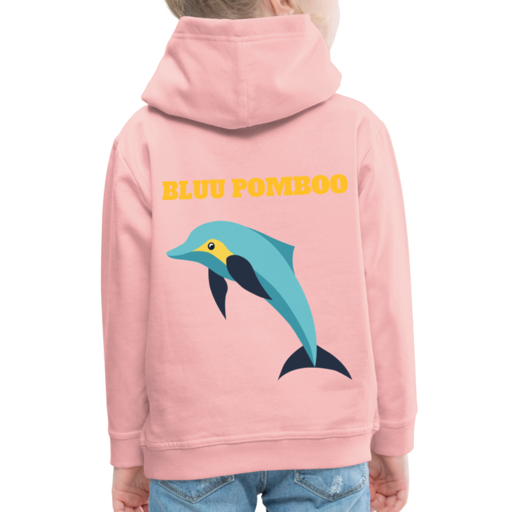 BLUU POMBOO Kinder Premium Hoodie - Kristallrosa