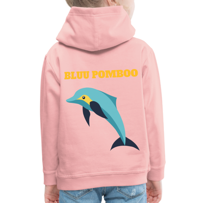 BLUU POMBOO Kinder Premium Hoodie - Kristallrosa