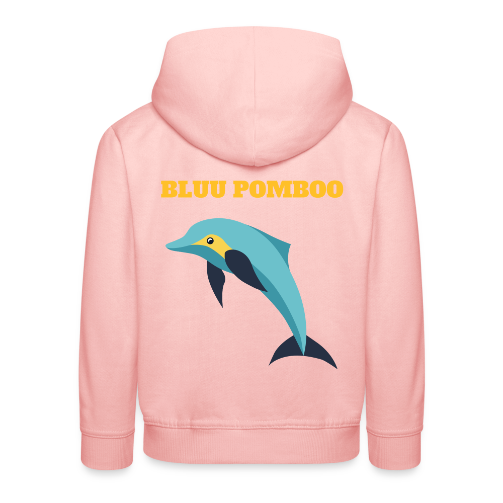 BLUU POMBOO Kinder Premium Hoodie - Kristallrosa