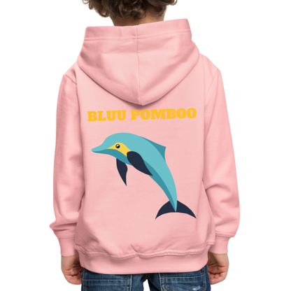 BLUU POMBOO Kinder Premium Hoodie - Kristallrosa