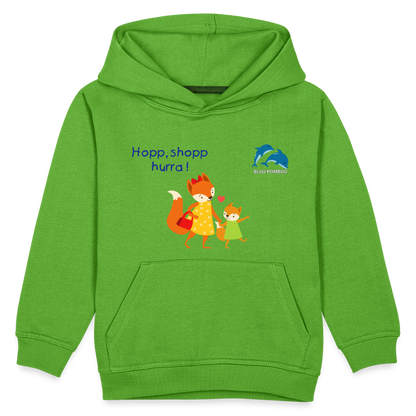 BLUU POMBOO Kinder Premium Hoodie - Hellgrün