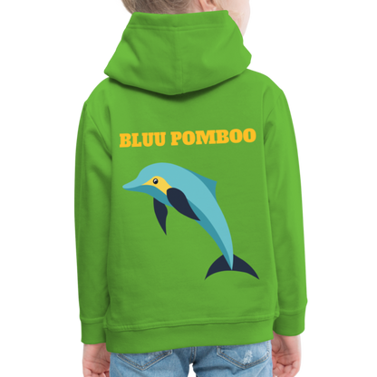 BLUU POMBOO Kinder Premium Hoodie - Hellgrün