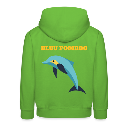 BLUU POMBOO Kinder Premium Hoodie - Hellgrün