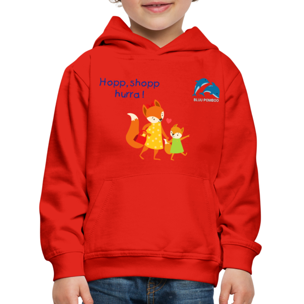 BLUU POMBOO Kinder Premium Hoodie - Rot