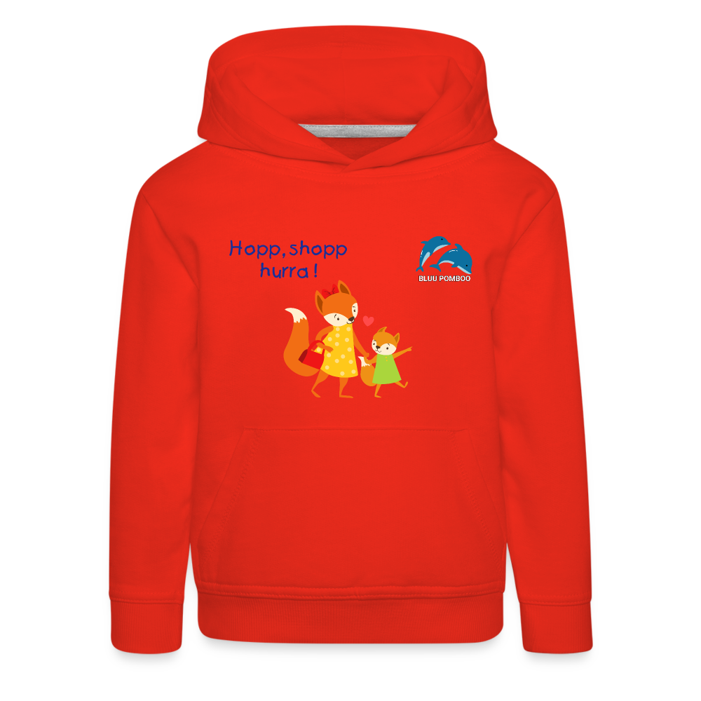 BLUU POMBOO Kinder Premium Hoodie - Rot