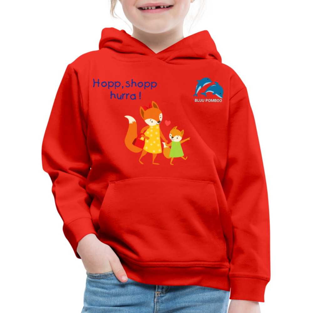 BLUU POMBOO Kinder Premium Hoodie - Rot