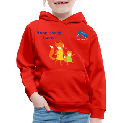 BLUU POMBOO Kinder Premium Hoodie - Rot