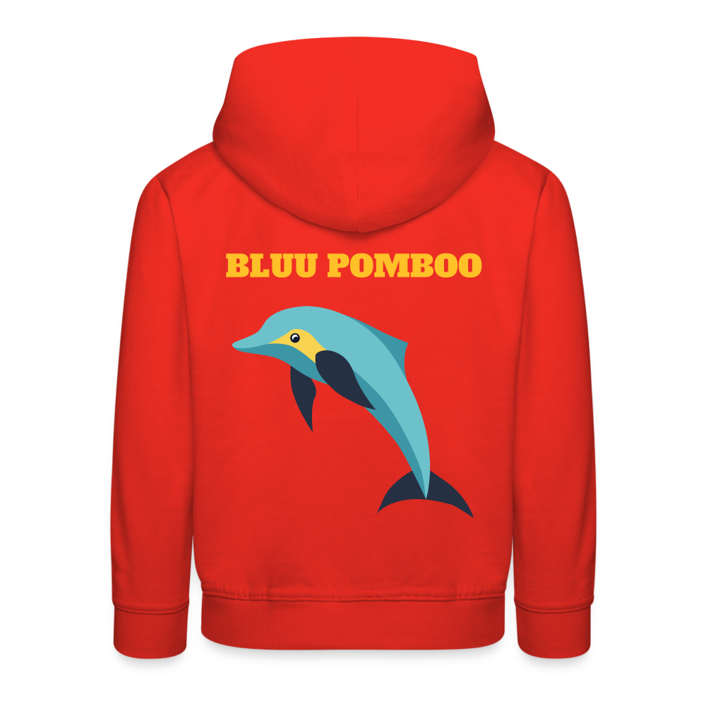 BLUU POMBOO Kinder Premium Hoodie - Rot