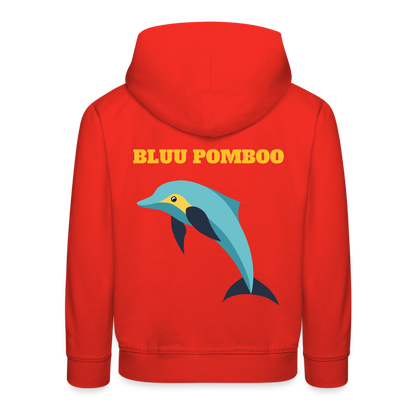 BLUU POMBOO Kinder Premium Hoodie - Rot