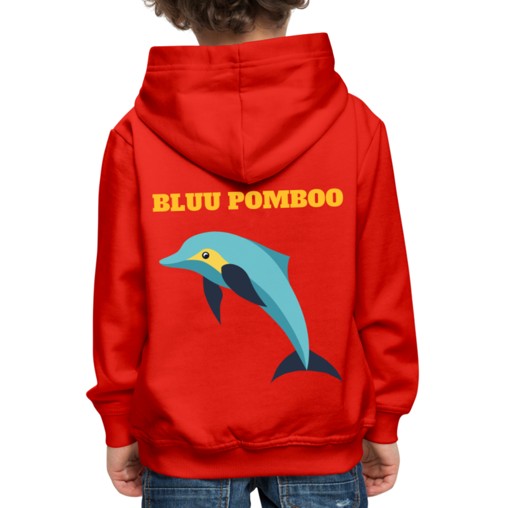 BLUU POMBOO Kinder Premium Hoodie - Rot