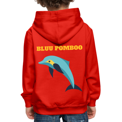 BLUU POMBOO Kinder Premium Hoodie - Rot