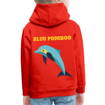 BLUU POMBOO Kinder Premium Hoodie - Rot