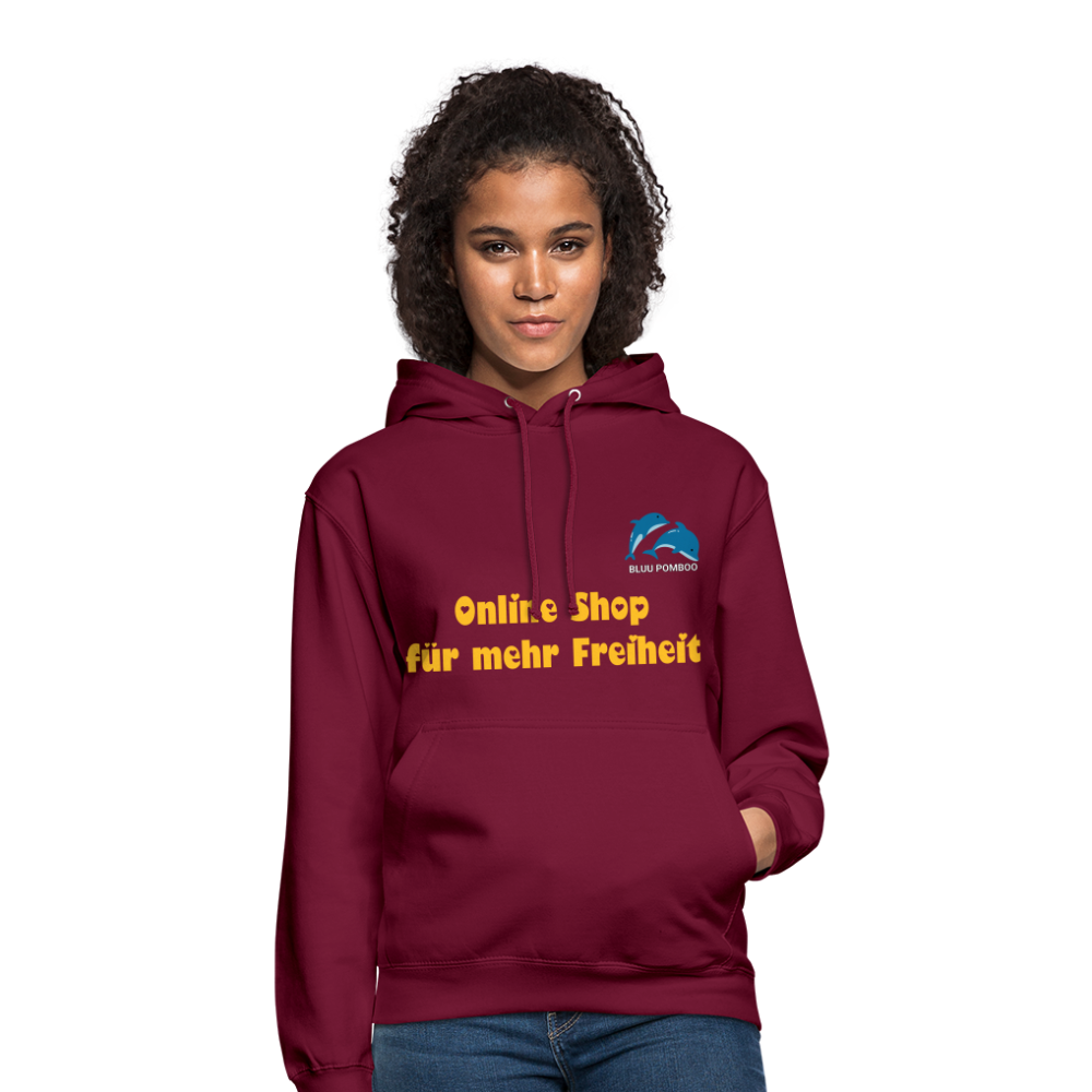 BLUU POMBOO Unisex Hoodie - Bordeaux