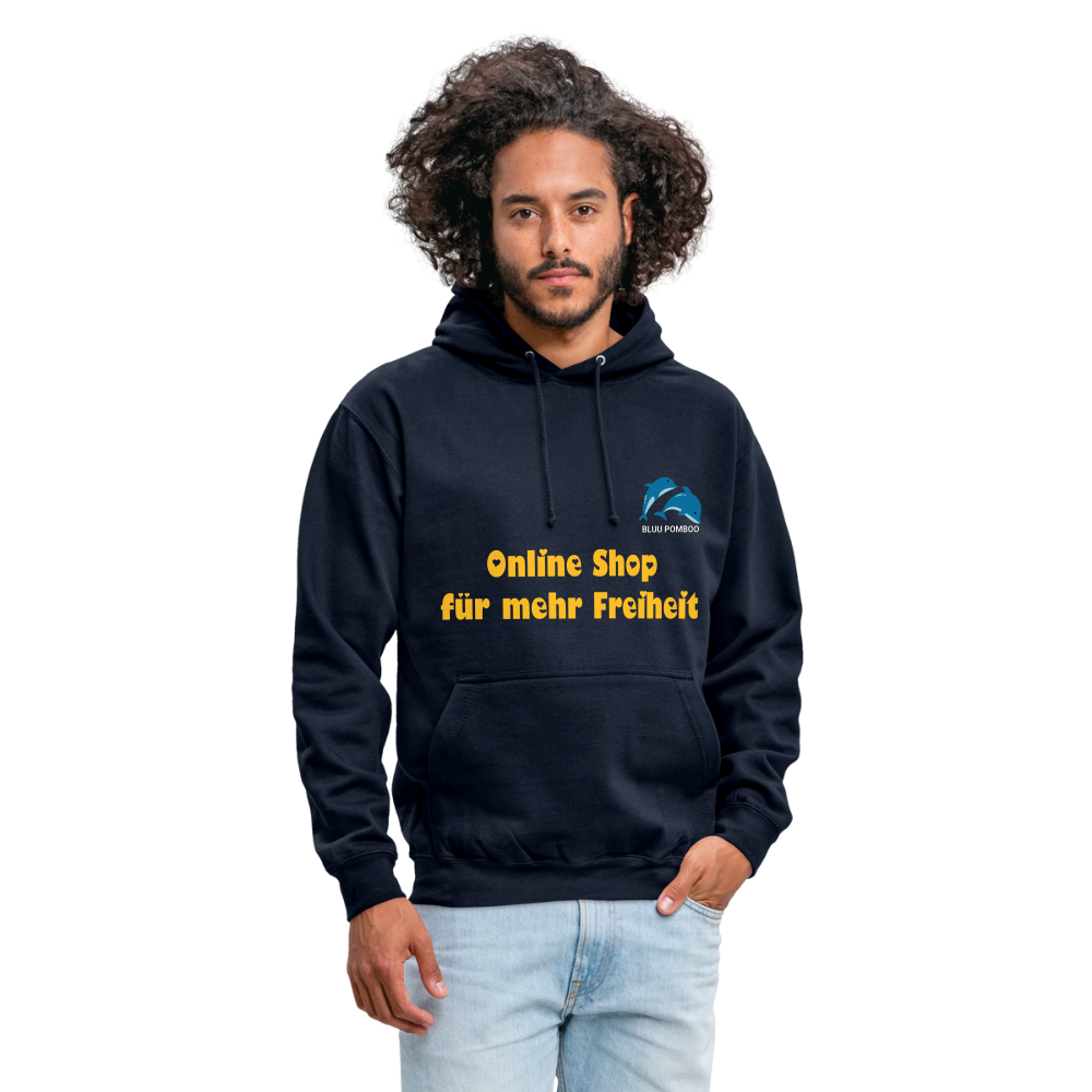 BLUU POMBOO Unisex Hoodie - Navy