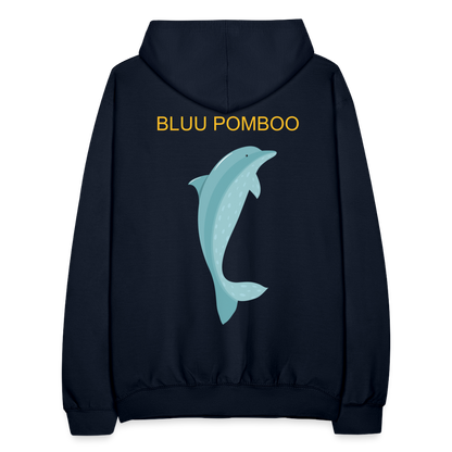 BLUU POMBOO Unisex Hoodie - Navy