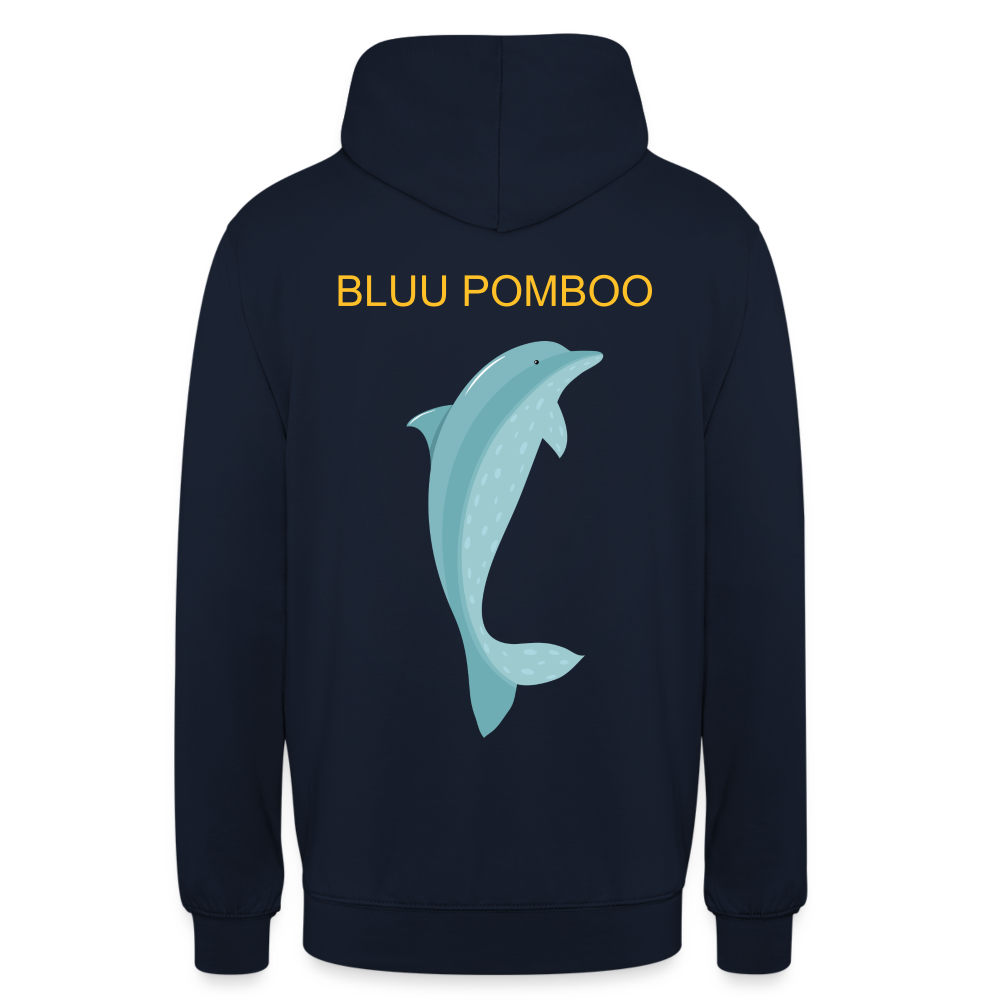 BLUU POMBOO Unisex Hoodie - Navy