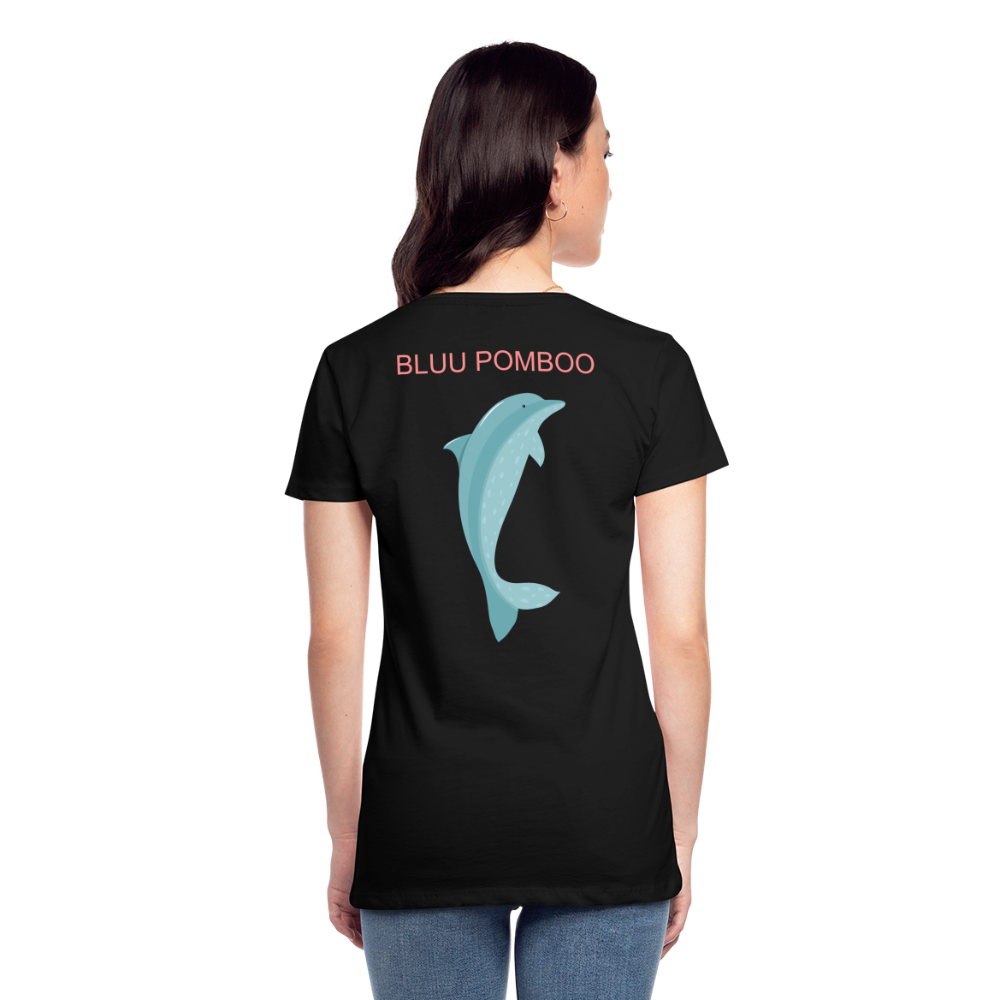 BLUU POMBOO Frauen Premium T-Shirt - Schwarz