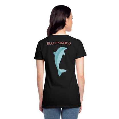 BLUU POMBOO Frauen Premium T-Shirt - Schwarz