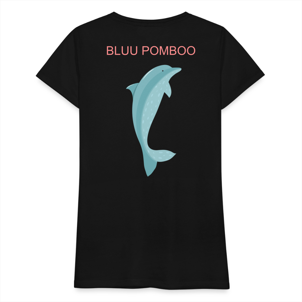 BLUU POMBOO Frauen Premium T-Shirt - Schwarz