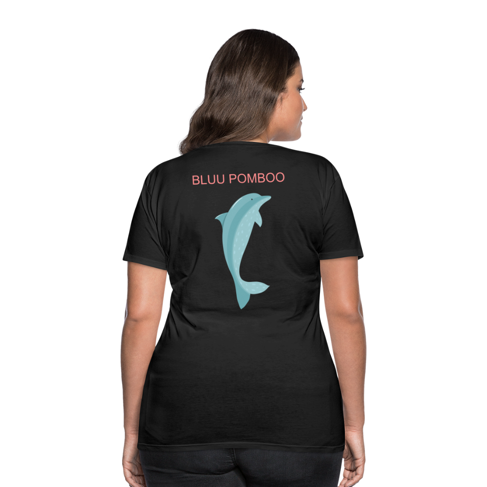 BLUU POMBOO Frauen Premium T-Shirt - Schwarz