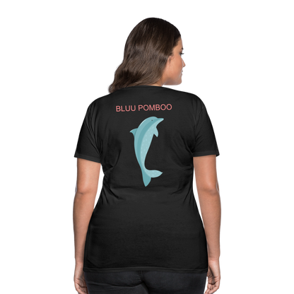 BLUU POMBOO Frauen Premium T-Shirt - Schwarz