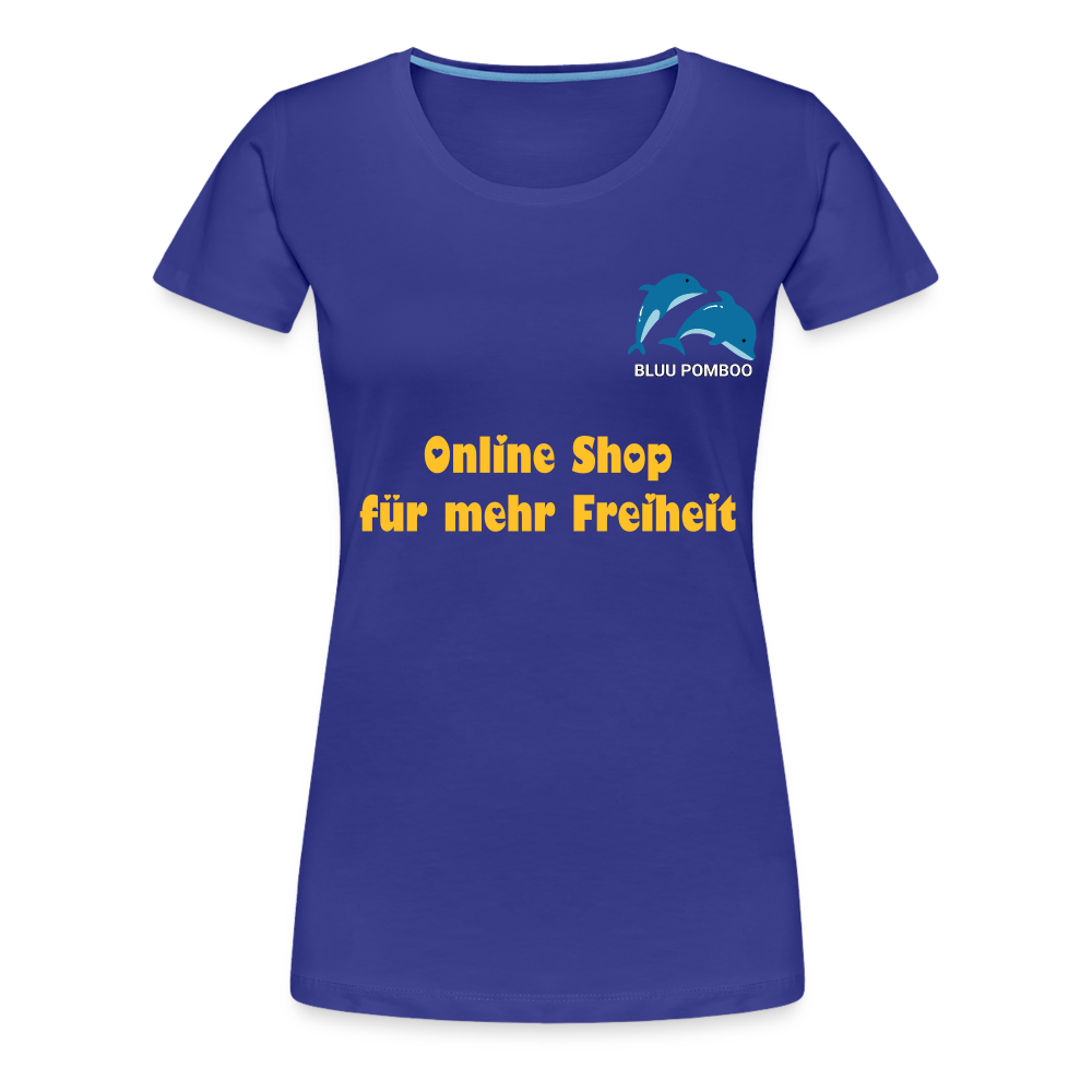 BLUU POMBOO Frauen Premium T-Shirt - Königsblau