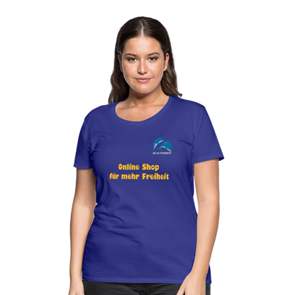 BLUU POMBOO Frauen Premium T-Shirt - Königsblau