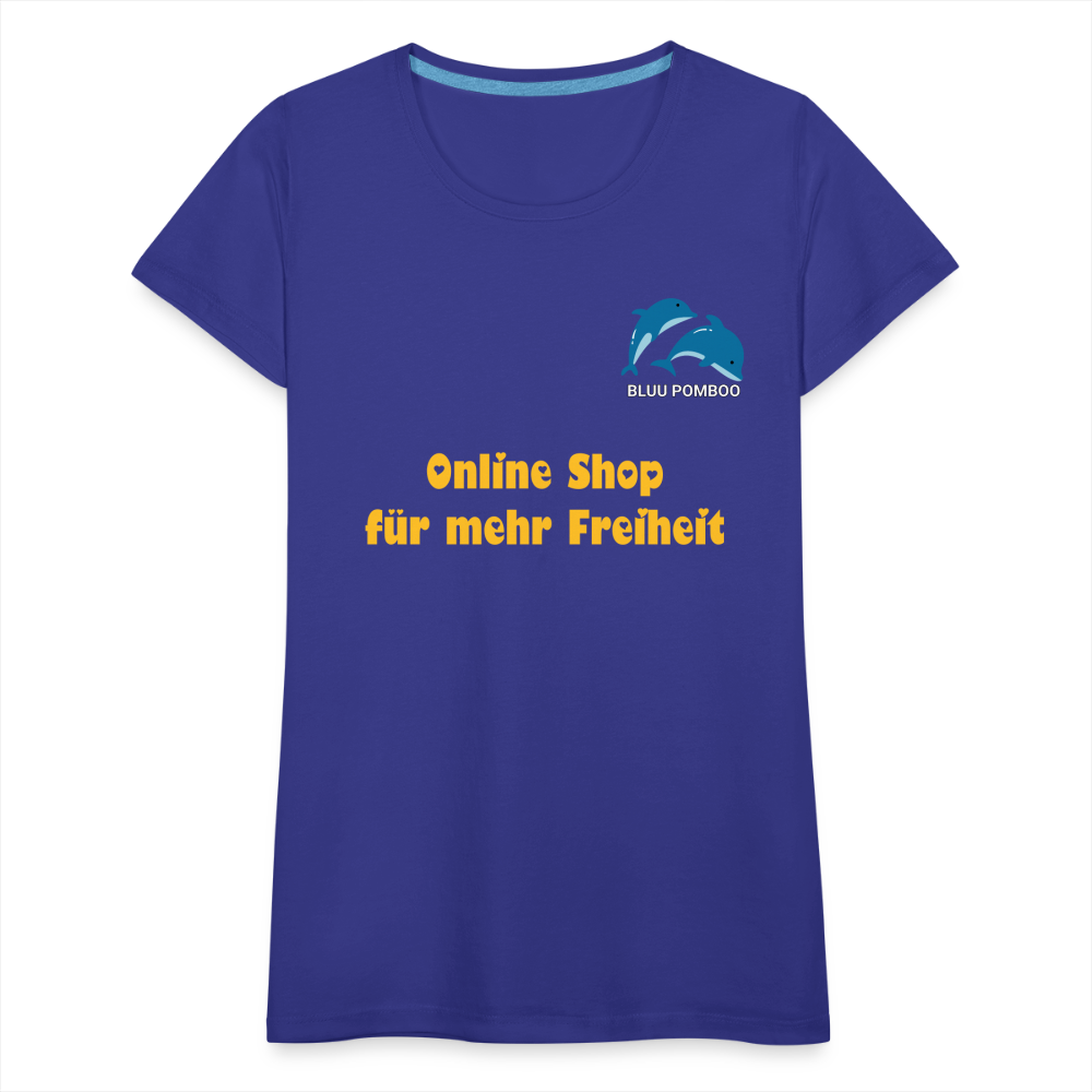 BLUU POMBOO Frauen Premium T-Shirt - Königsblau