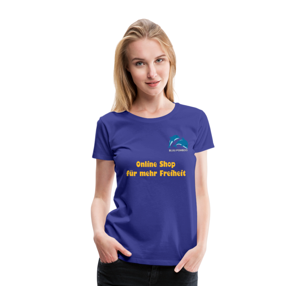 BLUU POMBOO Frauen Premium T-Shirt - Königsblau