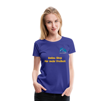 BLUU POMBOO Frauen Premium T-Shirt - Königsblau