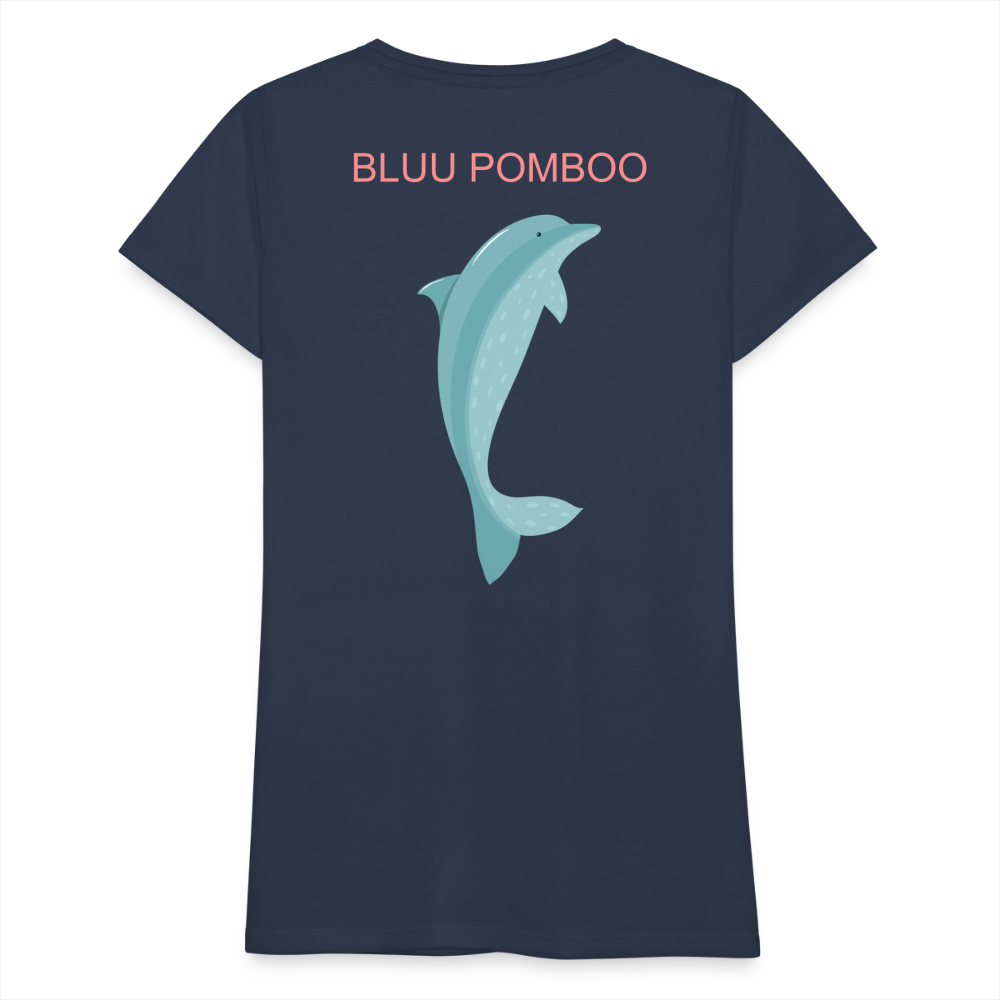 BLUU POMBOO Frauen Premium T-Shirt - Navy