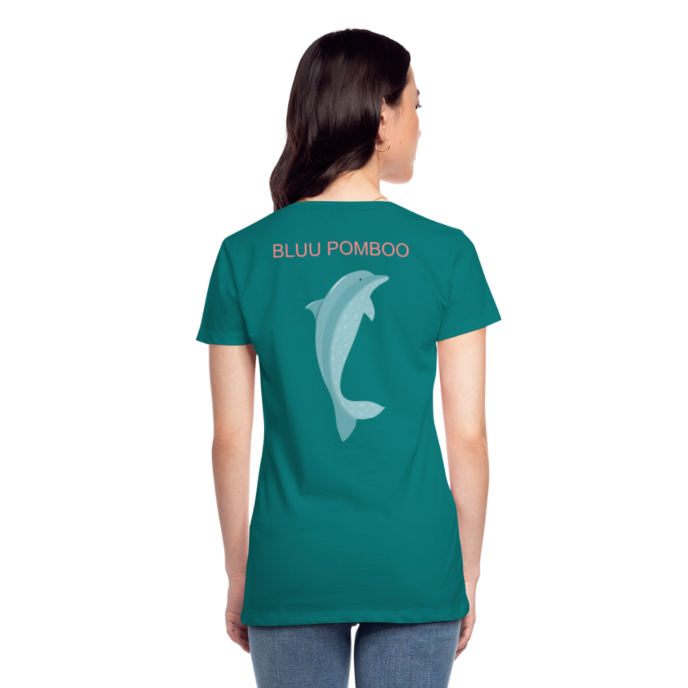 BLUU POMBOO Frauen Premium T-Shirt - Divablau