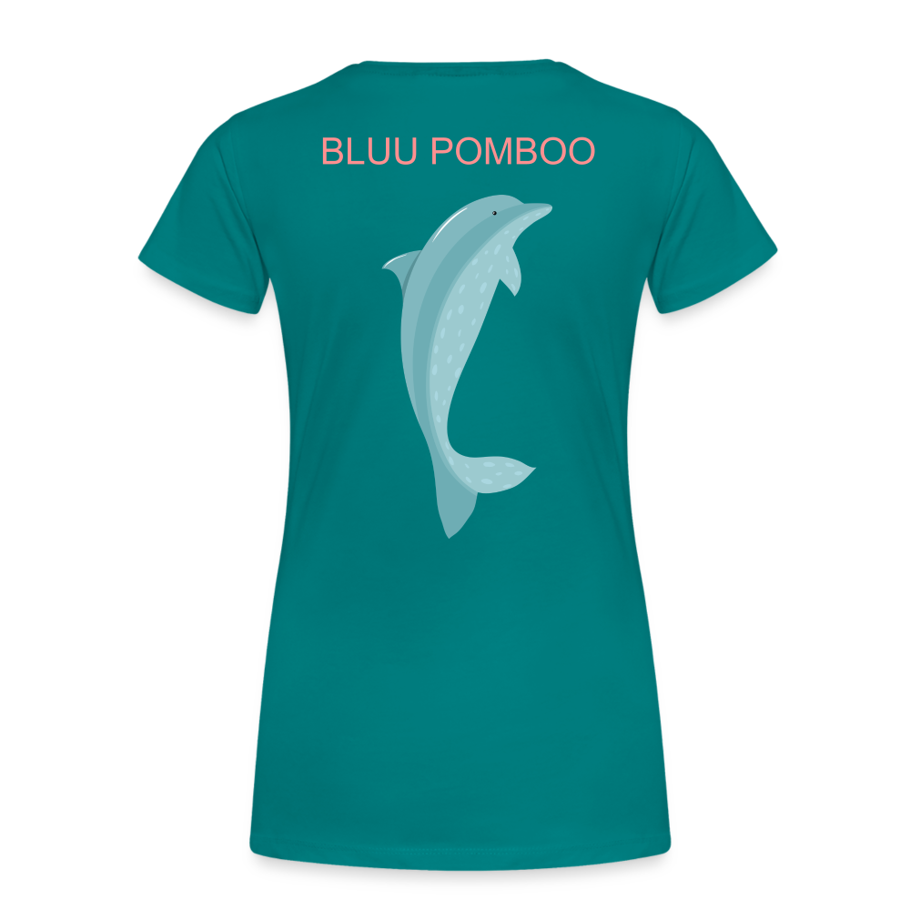 BLUU POMBOO Frauen Premium T-Shirt - Divablau