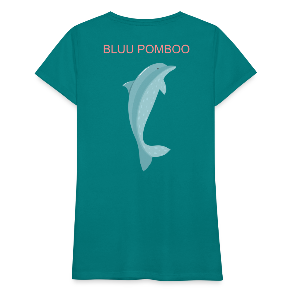 BLUU POMBOO Frauen Premium T-Shirt - Divablau