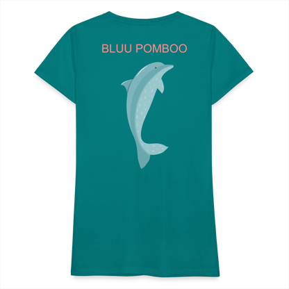 BLUU POMBOO Frauen Premium T-Shirt - Divablau