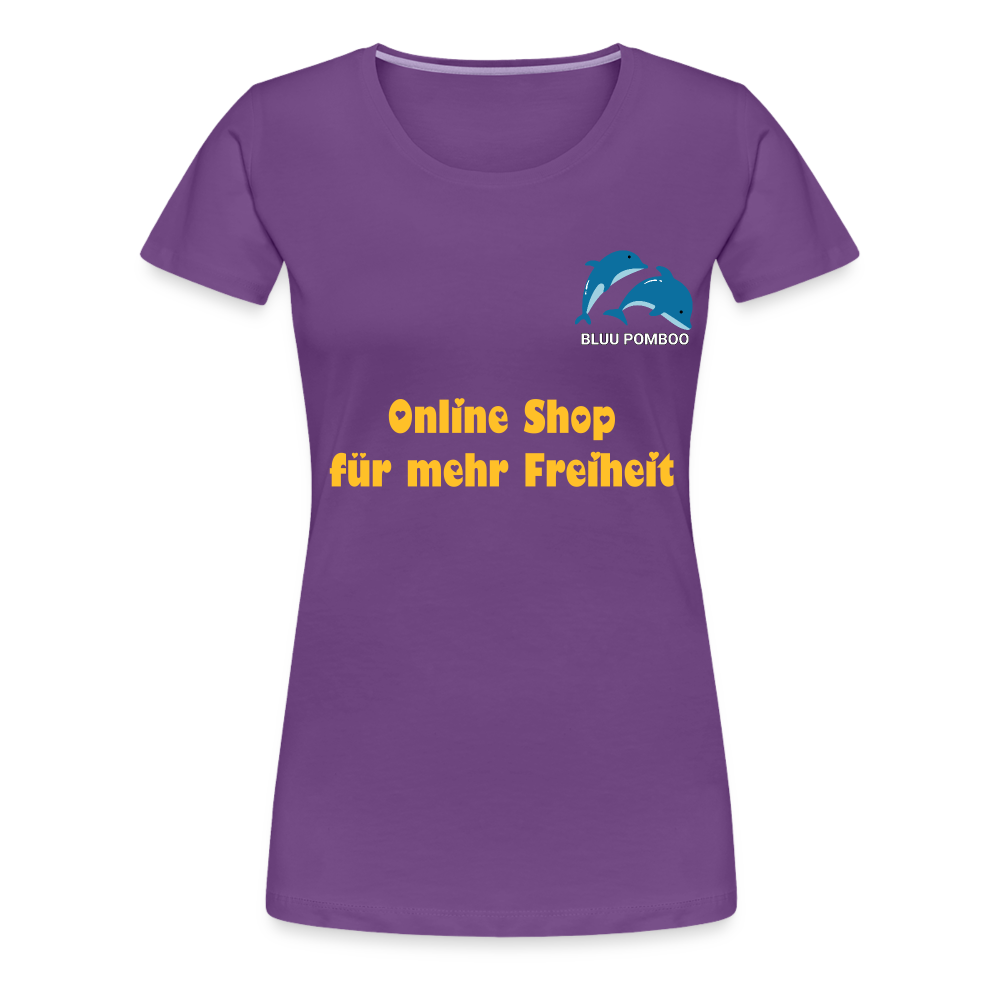 BLUU POMBOO Frauen Premium T-Shirt - Lila