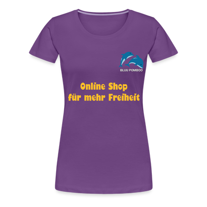 BLUU POMBOO Frauen Premium T-Shirt - Lila