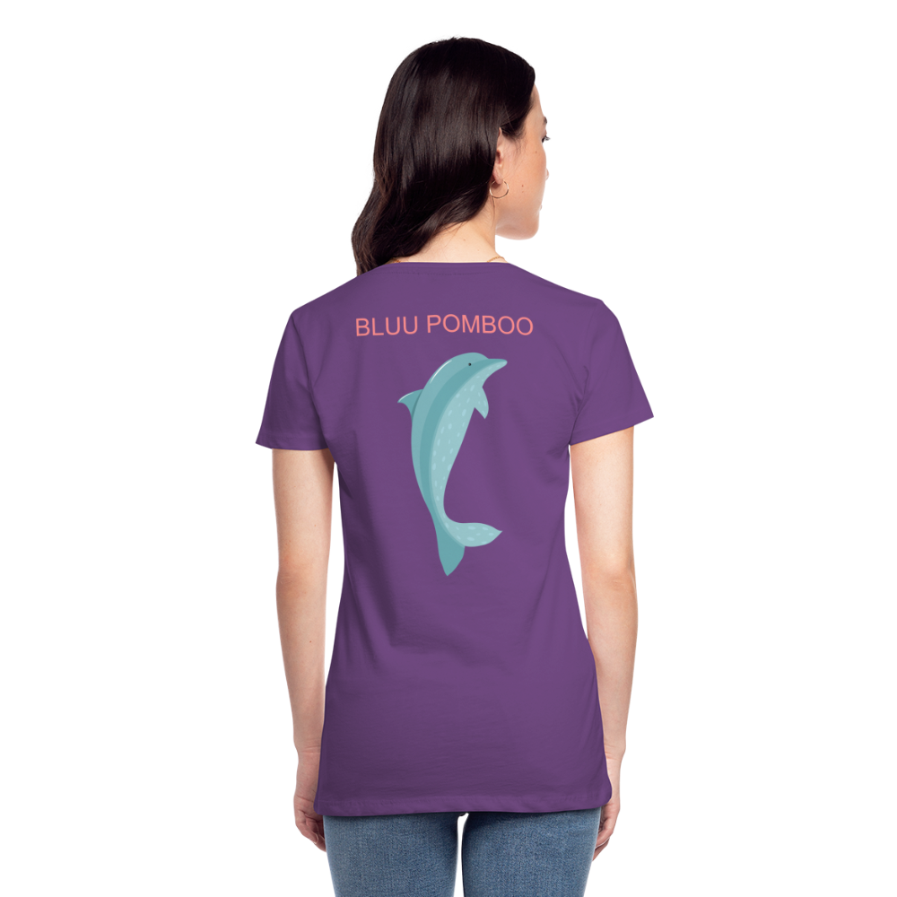 BLUU POMBOO Frauen Premium T-Shirt - Lila