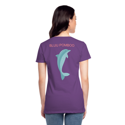 BLUU POMBOO Frauen Premium T-Shirt - Lila