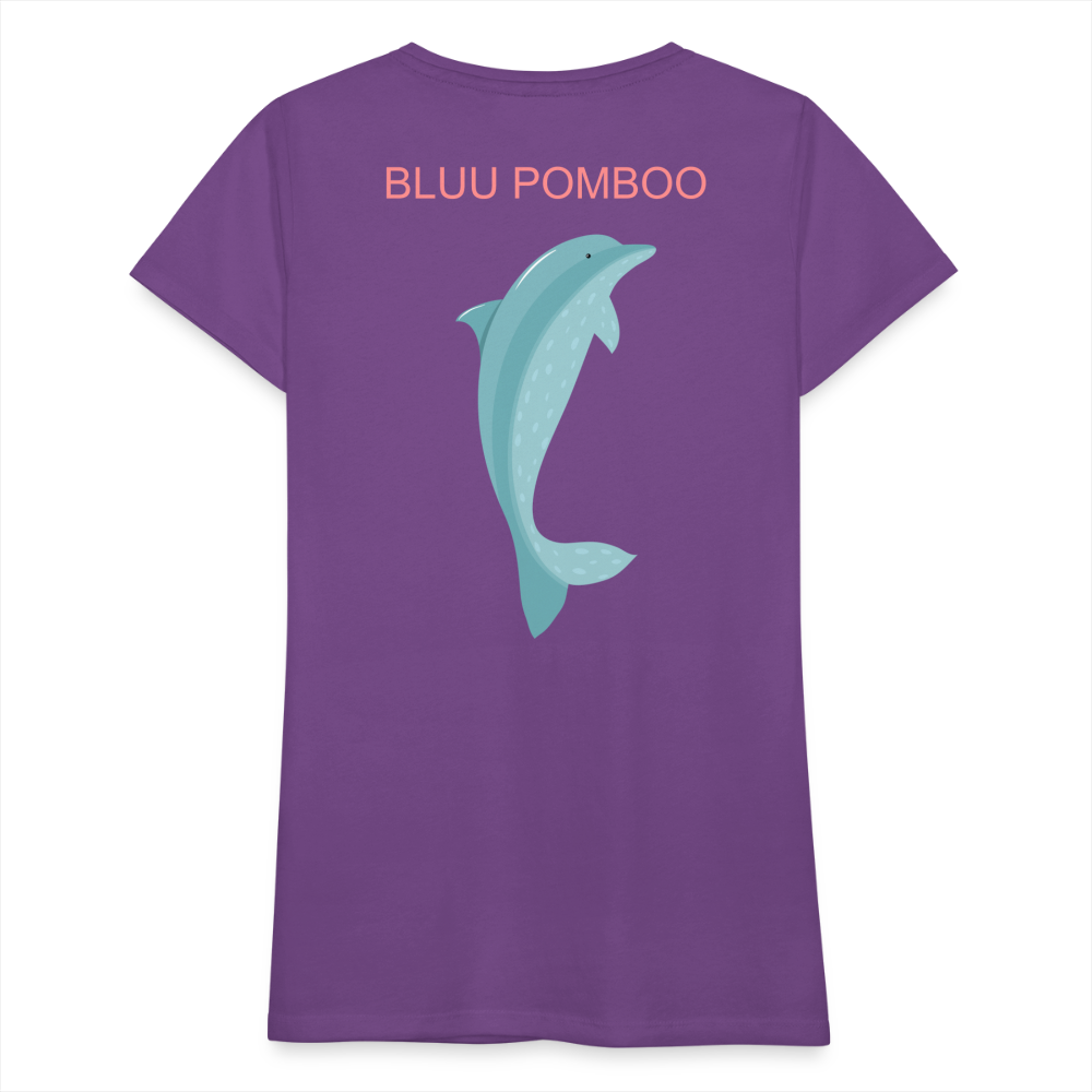 BLUU POMBOO Frauen Premium T-Shirt - Lila