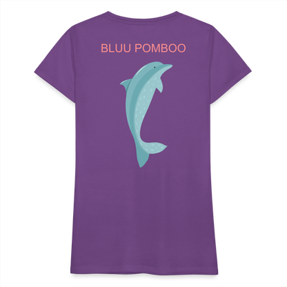 BLUU POMBOO Frauen Premium T-Shirt - Lila