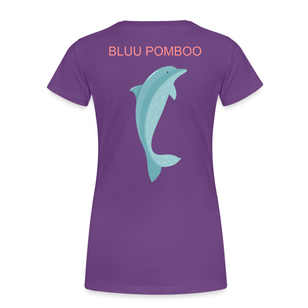 BLUU POMBOO Frauen Premium T-Shirt - Lila