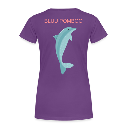 BLUU POMBOO Frauen Premium T-Shirt - Lila