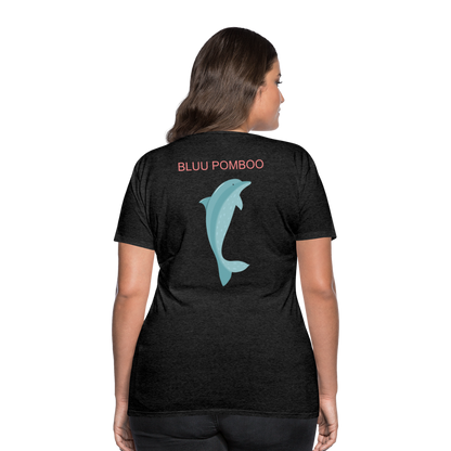 BLUU POMBOO Frauen Premium T-Shirt - Anthrazit